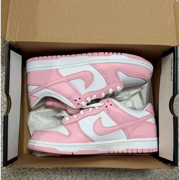 Nike Other - Nike Dunk Low GS Triple Pink Barbie White Hyper Pink FB9109-125 Size 7Y